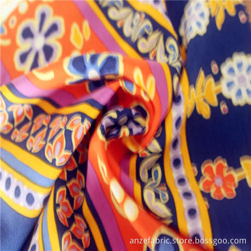 100%Ecovero rayon poplin  printed fabric